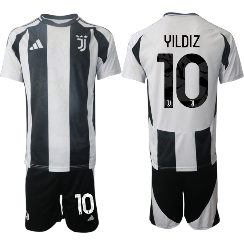 Men 2024-2025 Club Juventus home Black #10 Soccer Jersey1